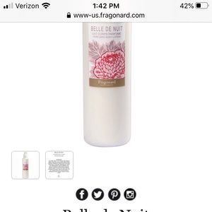 Fragonard perfumed body lotion